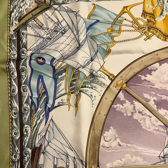 Authentic Hermes Silk Scarf - Picture 5 of 10